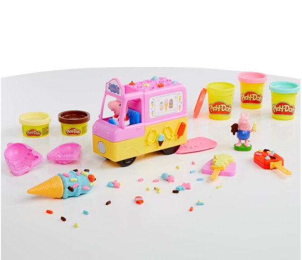 Play-Doh Świnka Peppa Samochód z lodami - 1034851 - zdjęcie 3
